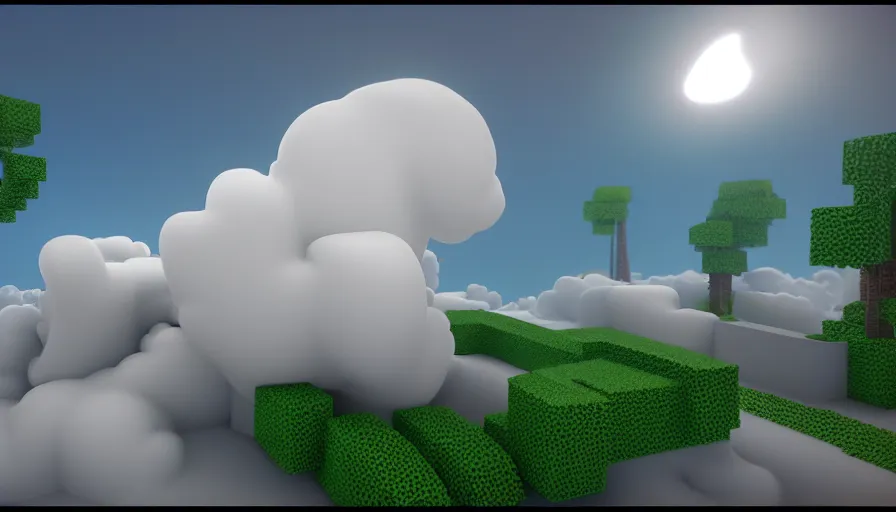 Image similar to VDB Voxel!! Rendering of Volumetric Cloud, High Quality, Hyperrealistic Rendering, Octane, Redshift, Smooth Gradients