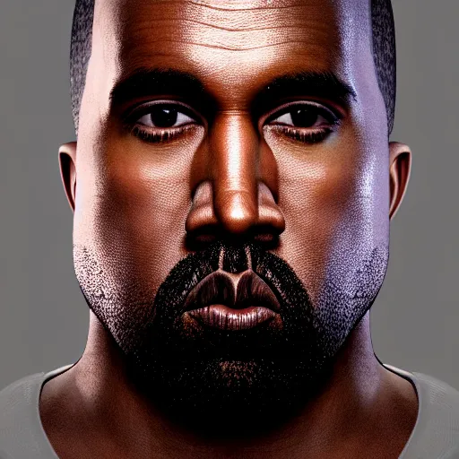 Prompt: highly detailed portrait of kanye west looking right sideways, cgsociety,! dream intricate highly detailed face, intricate, cgsociety, unreal engine, octane render, sharp focus, smooth, volumetric lighting, cinematic composition, artstation