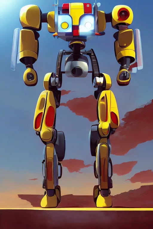 Image similar to metabots medabots medarotto medarot robot minimalist comics, behance hd by jesper ejsing, by rhads, makoto shinkai and lois van baarle, ilya kuvshinov, rossdraws global illumination ray tracing hdr radiating a glowing aura