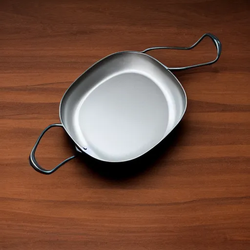 Image similar to minimal iron cast pan inspired by Dieter Rams