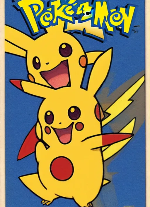 Image similar to a single pokemon card art from 1 9 5 0 award winning art