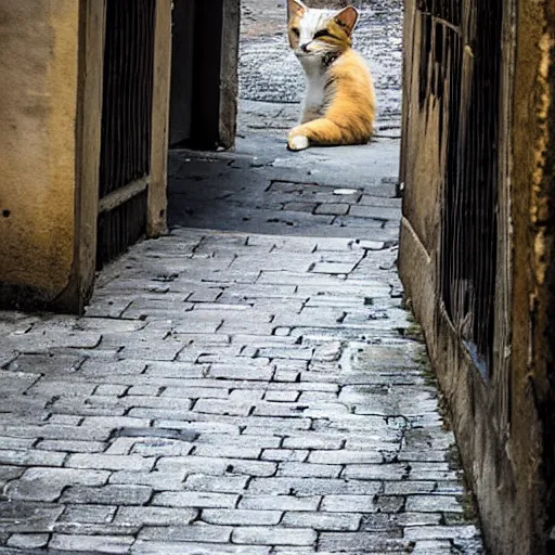 Image similar to Stray cat in the walled city