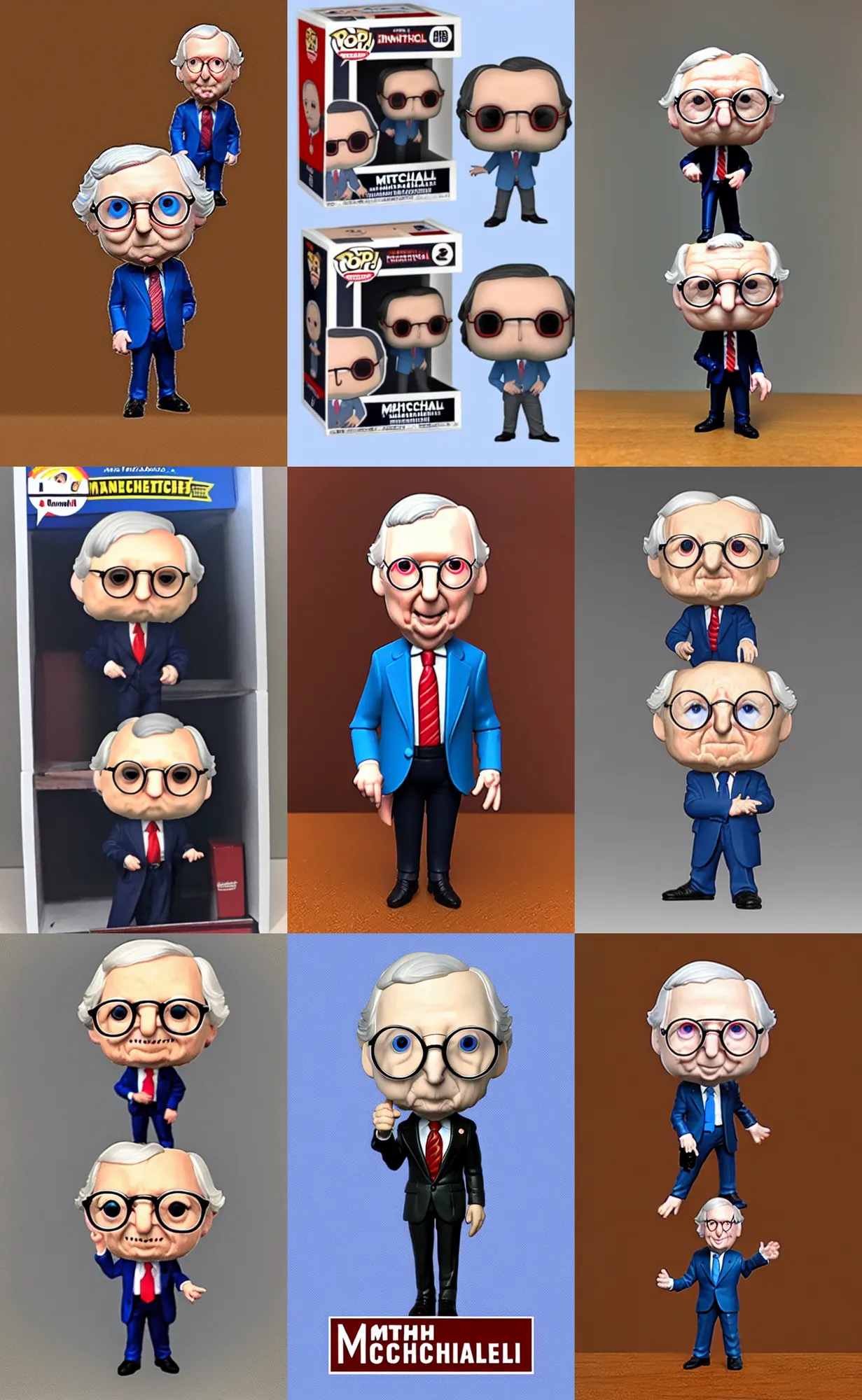 Prompt: mitch mcconnell funko pop