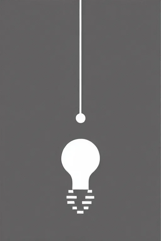 Prompt: minimalist boho style art of a lightbulb, illustration, vector art