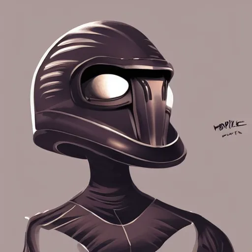 Prompt: dark helmet spaceballs movie, dik dik, digital illustration, trending on artstation, animated
