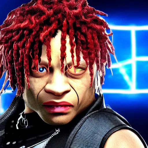 Prompt: trippie redd, as a character in tekken