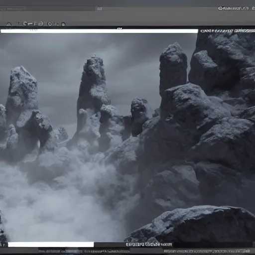 Prompt: game vfx grayscale flipbook alpha map explosion cloud unreal ue4 Houdini