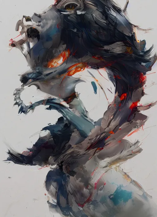 Image similar to semi reallistic gouache gesture painting, by yoshitaka amano, by ruan jia, by Conrad roset, by dofus online artists, detailed anime 3d render kiwi monster, kiwi terrible monster, antrophomorfic kiwi, portrait, cgsociety, artstation, rococo mechanical, Digital reality, sf5 ink style, dieselpunk atmosphere, gesture drawn