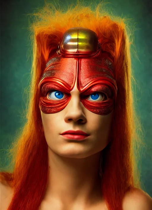 Prompt: 3 0 0 0 ( futurama turanga leela ) portrait photography feroflex photorealistic studio lighting ektachrome detailed intricate face details, ultradetails, beautiful face