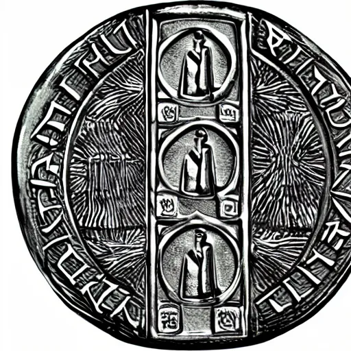 Prompt: coin design for the holy grail