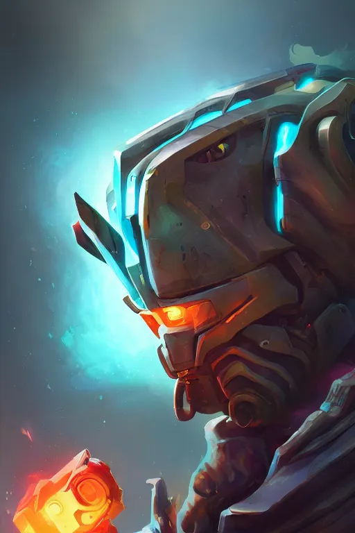 Image similar to a hero portrait of construction truck transformer person league of legends wild rift hero champions arcane magic digital painting bioluminance alena aenami artworks in 4 k design by lois van baarle by sung choi by john kirby artgerm style pascal blanche and magali villeneuve sci - fi steampunk construction transformer