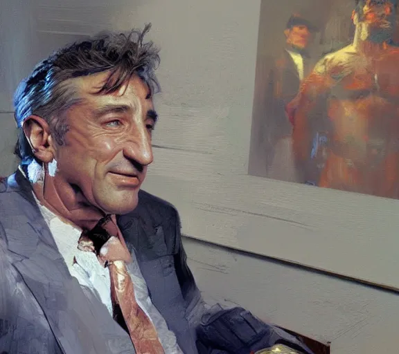 Image similar to a hyper-detailed painting of Robert DeNiro by Craig Mullins