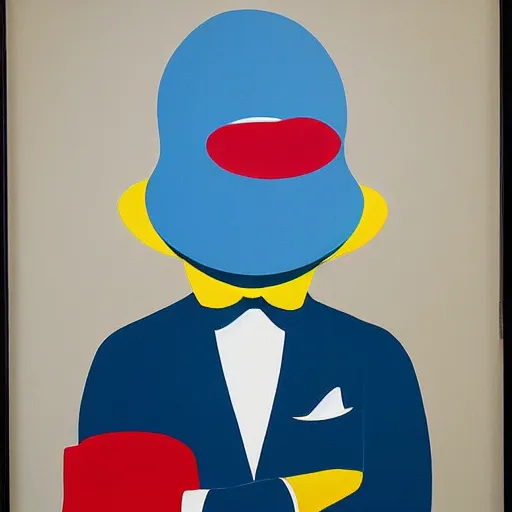 Prompt: donald duck painted by magritte