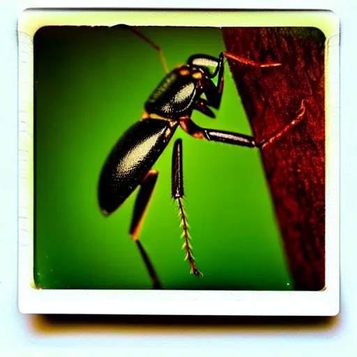 Image similar to beautiful, award winning photo of a the insects from shaggai, hyperealistic detailed photography polaroid, 5 0 mm lens, motion blur, grainy image