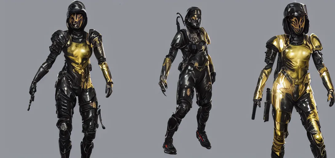 Image similar to character sheet concept art of female special forces superhero from destiny 2, hooded opalescent diaphanous robe with intricate gold inlay, gypsy, face paint, ferrofluid armor, realistic, hyperrealistic, photographic, costume, wlop, dan mumford, greg rutkowski, high detail, octane render, alexander mcqueen, james gurney, photo, 8 k, intricate