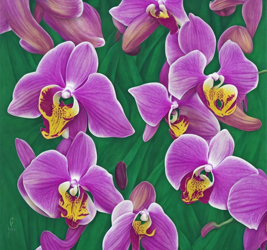 Image similar to orchid splendid, by georgia o keeffe