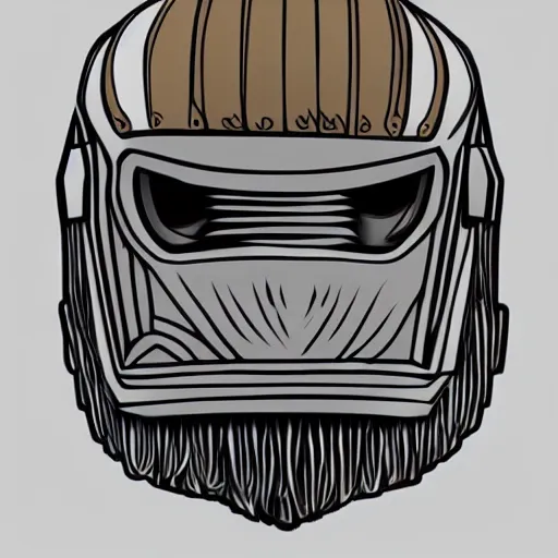 Image similar to lord dark helmet from spaceballs, digital illustration, highly detailed