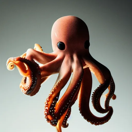 Prompt: closeup studio photograph of an octopus holding an iphone, dramatic lighting, edited in photoshop