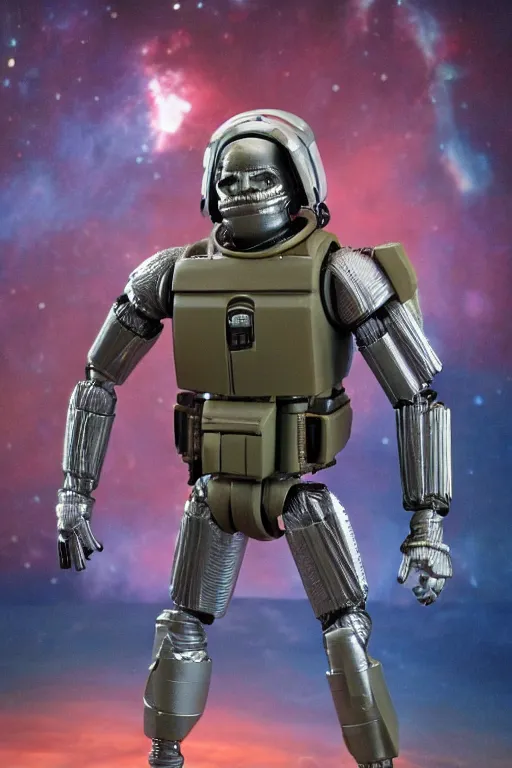 Image similar to 8 k high definition, 1 9 8 0 kenner style action figure, full body, highly detailed, space opera, science fiction, photorealistic