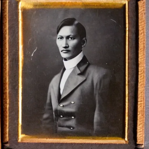 Image similar to vintage photo portrait of jose rizal in spain