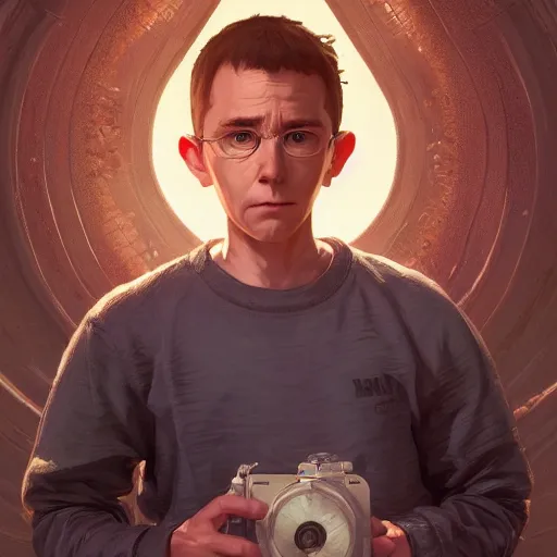 Image similar to highly detailed portrait malcolm in the middle, in gta v, stephen bliss, unreal engine, fantasy art by greg rutkowski, loish, rhads, ferdinand knab, makoto shinkai and lois van baarle, ilya kuvshinov, rossdraws, tom bagshaw, global illumination, radiant light, detailed and intricate environment