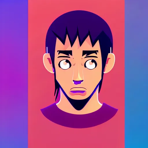 Image similar to 2 d character design, male rapper, vector art, digital art, portrait, 4 k, 8 k, sharp focus, smooth, illustration, concept art, music artist