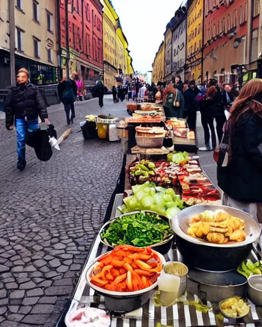 Image similar to this is the best food you can buy on the streets of stockholm