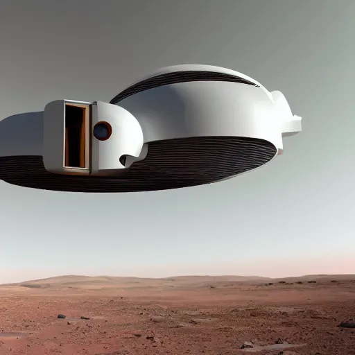 Image similar to futuristic house on mars