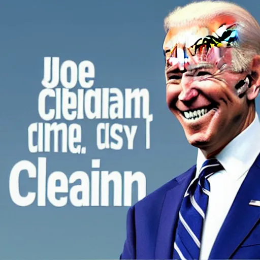 Image similar to joe biden as mr. clean