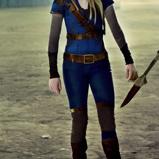 Image similar to Emily Kinney as zelda