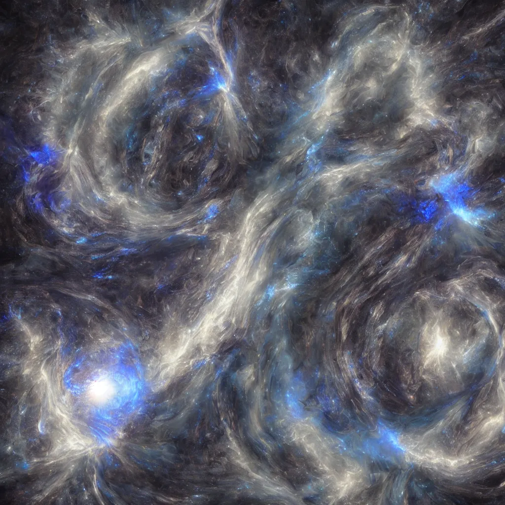 Image similar to gravitational galactic maelstrom, blue fire, vray, highly detailed