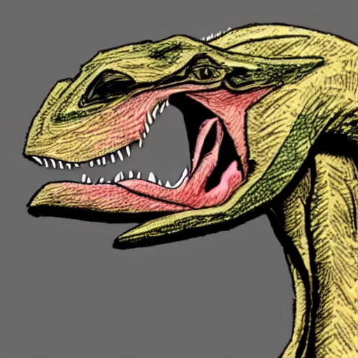 Image similar to velociraptor studying for a math test