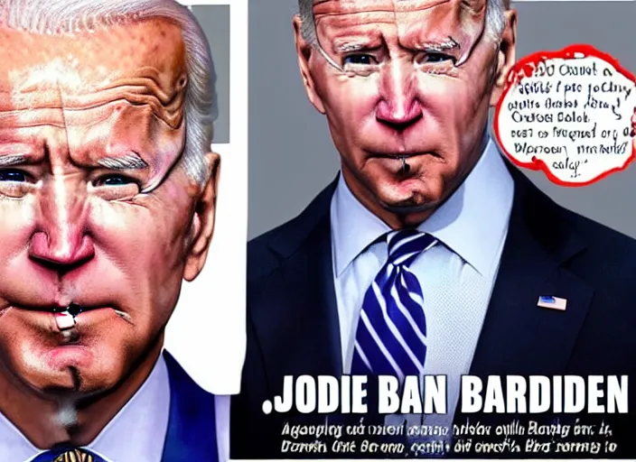 Image similar to joe biden by Ben Garrison