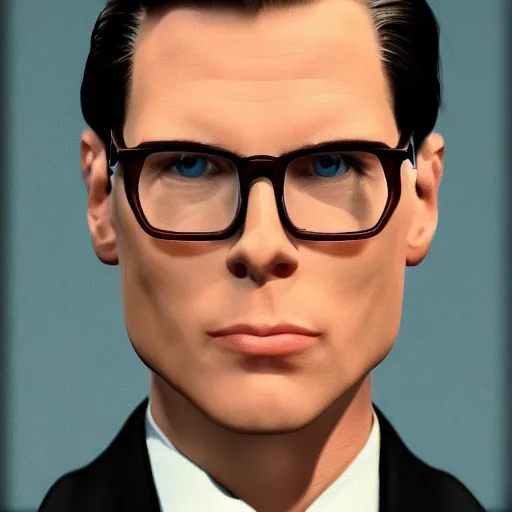 Prompt: film still photo portrait of jerma as a lawyer with slicked back hair and glasses in a fancy suit, realistic, hyperrealistic, 8 k resolution, hd quality, very detailed, highly detailed, intricate details, real life, real world, trending on artstation, digital art, really realistic, very realistic, headshot, head in frame, photograph, portrait