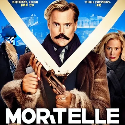 Prompt: Movie poster for the sequel to Mortdecai