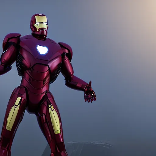 Image similar to octane rendering iron man suit , ultrarealistic