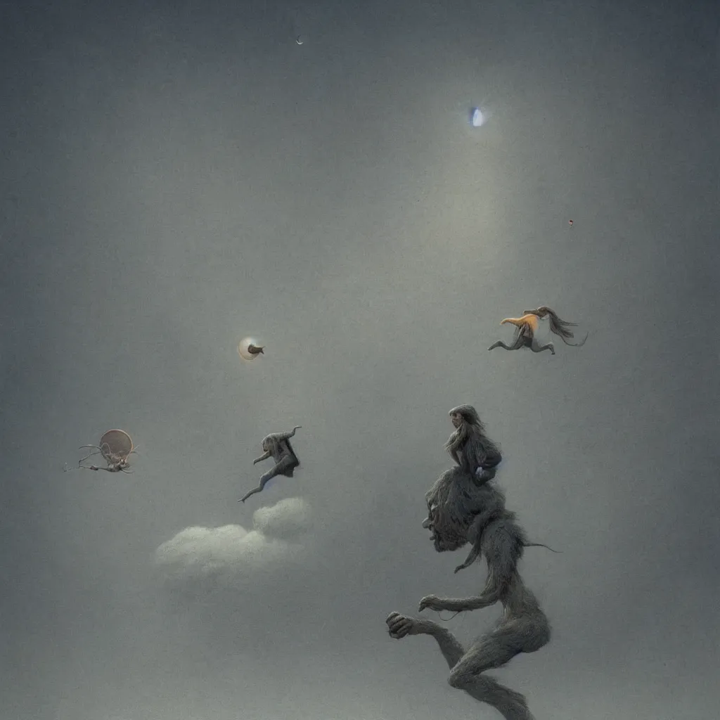 Image similar to silly unearthly being, octane render, very sharp, maurice sendak, beksinski, quint buchholz, charlie bowater, pranckevicius