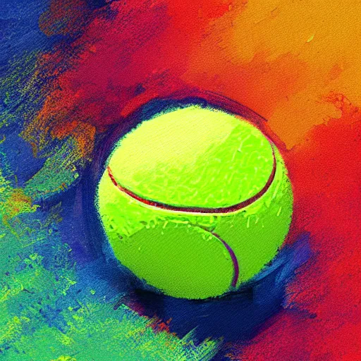 Image similar to a tennis ball texture, colorful, digital art, fantasy, magic, chalk, trending on artstation, ultra detailed, professional illustration by basil gogos