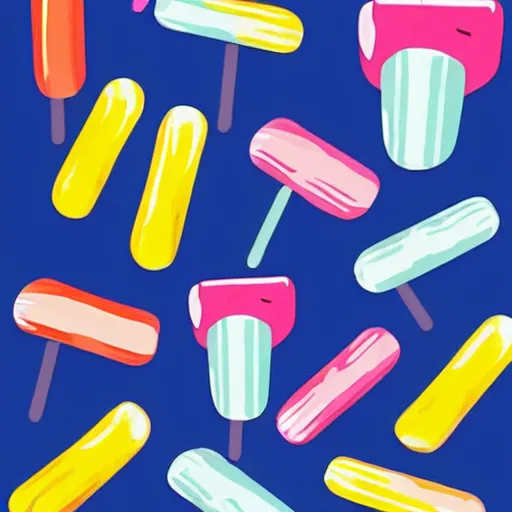 Prompt: fifteen popsicles