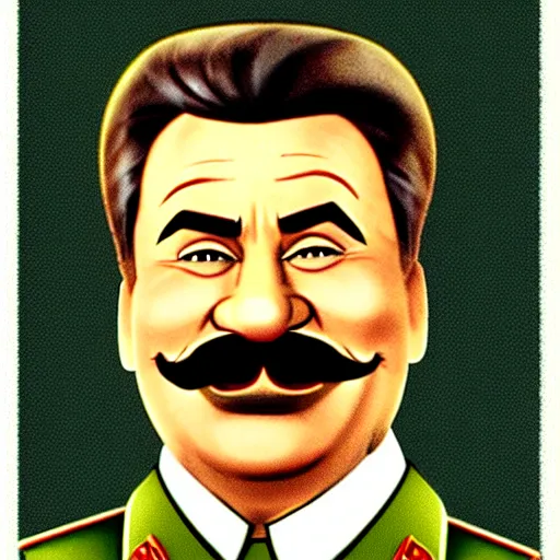 Image similar to stalin as shrek!!