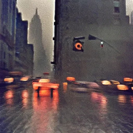 Image similar to rainy new York daydream by Ernst Haas