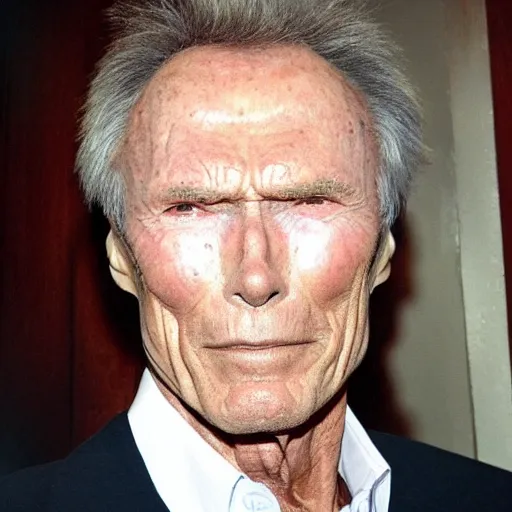 Image similar to clint eastwood god perfect face coherent by kezie demessance