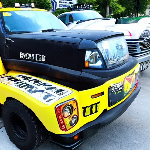 Image similar to monster truck taxi