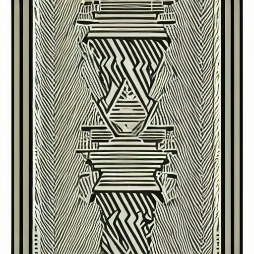 Image similar to taro card, art deco, trending on devianart, detailed