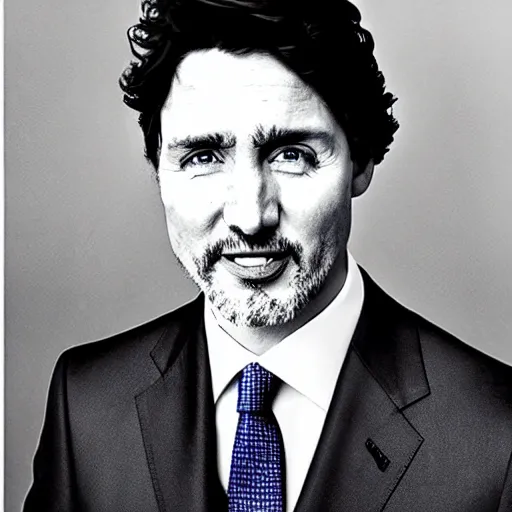 Image similar to justin trudeau by salvador dali