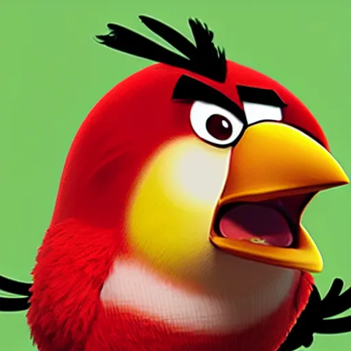 Image similar to An extremely angry bird.