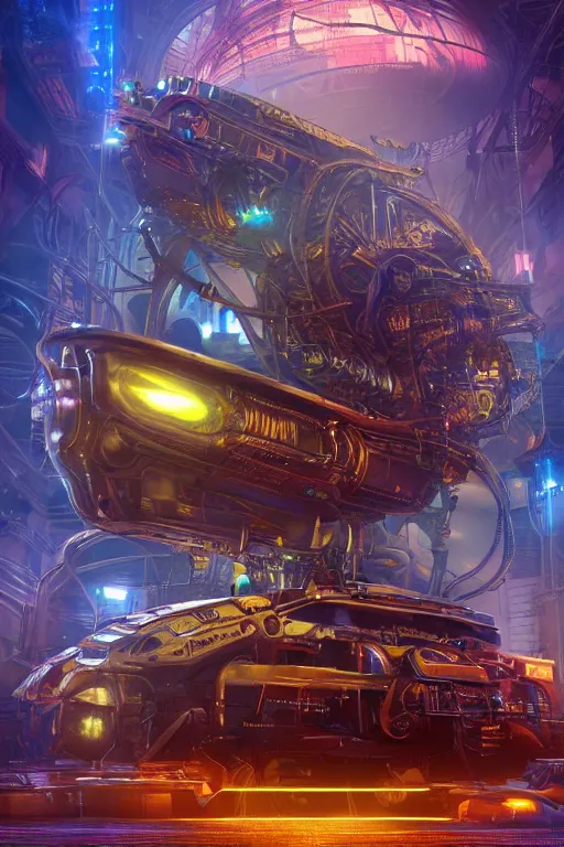 Image similar to a movie poster, the letters tripmachine, realistic digital art, 3 d render of a huge futuristic steampunk machinery inside a steampunk spaceship, 8 k, fluorescent colors, halluzinogenic, multicolored, exaggerated detailed, unreal engine