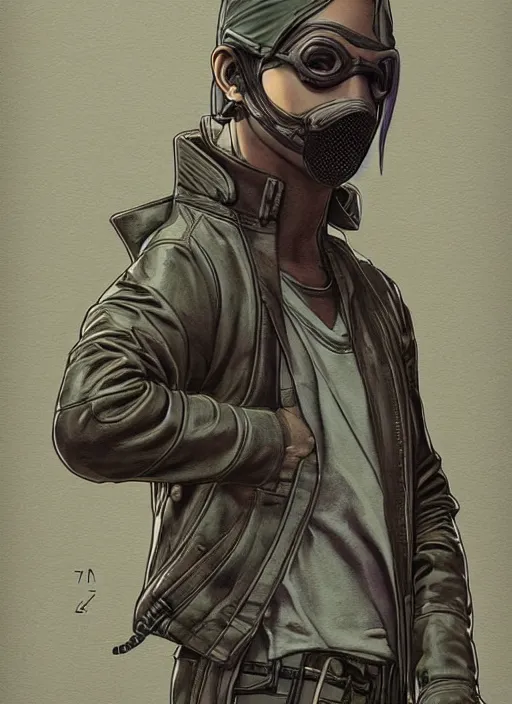 Image similar to cyberpunk bank robber. portrait by stonehouse and mœbius and will eisner and gil elvgren and pixar. realistic proportions. dystopian. cyberpunk 2 0 7 7, apex, blade runner 2 0 4 9 concept art. cel shading. attractive face. thick lines.