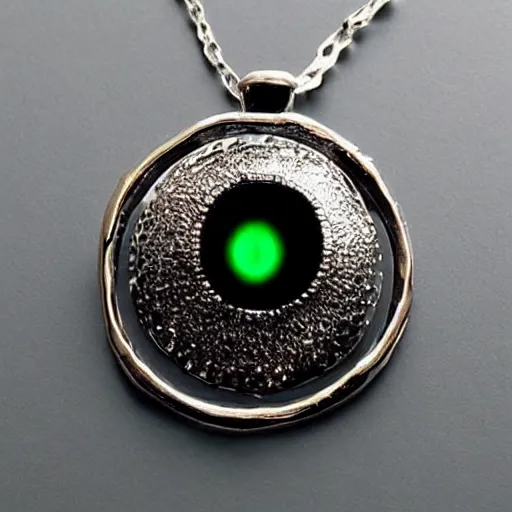 Image similar to jewelry shaped like the eye of sauron