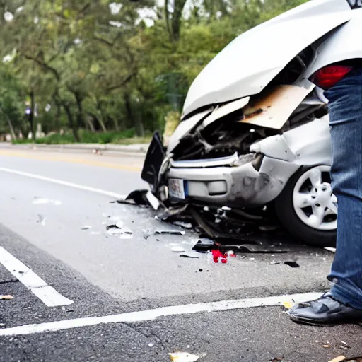 Image similar to car accident but the victims are multiple smartphones